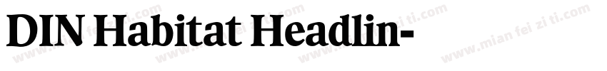 DIN Habitat Headlin字体转换